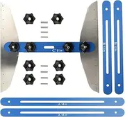 Stair Measuring Tool - Step Tread Template Tool | Multi-Functional Folding Ruler, 11-60 Inch Adjustable Length, High Precision Shelf Layout Gadget for Professionals