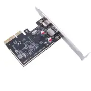PCIE USB3.2 GEN2 10Gbps Expansion Card PCIE to 2 Port Type C+A ASM1142 Chip