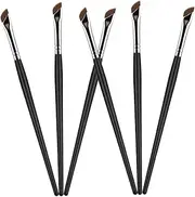 MERRYHAPY Travel-size 6pc Makeup Brush Set Angled Eyebrow Thin Eyeliner and Concealer Brushes Women's