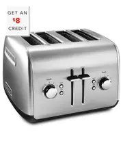 KitchenAid 4-Slice Toaster with Manual High-Lift Lever with $8 Credit