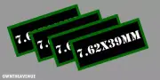 7.62x39MM Ammo Can Labels for Ammunition Case 3.5" x 1.50" stickers decals 4PACK