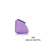 【BRAUN BUFFEL 德國小金牛】台灣總代理 芙洛拉 拉鍊零錢包-藍花楹色/BF804-160-JAC