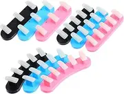 Baluue Nail Art Practice Hand Short Press Nails Stand 9pcs Holder Display Rack for Home Salon