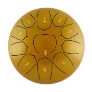 6 Inch Steel Tongue Drum 11 Notes Handpan Drum with Drum Mallet Finger B5J4