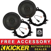 KICKER KSC6504 6.5" OEM SPEAKER REPLACEMENT FULL KIT FOR TOYOTA COROLLA 2019-20