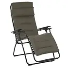 30 Gray Steel Outdoor Zero Gravity Chair with gray Cushion