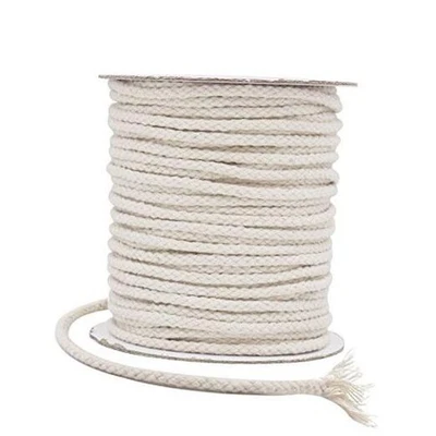 Tenn Well 5mm Macrame Cord, 165Feet Braided Cotton Rope Thick 5MM x 165FT Beige