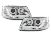 Mga headlight LED DRL Maghanap for VW T5 2003-2009 Daylight Chrome LPVWA7WS XINO