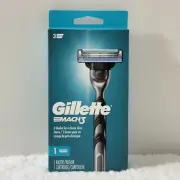 NEW Gillette Mach3 Men's Razor Handle and 1 Cartridge with 3 Blades