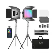 GVM 1300D RGB LED Video Light, 65W Video Lighting Kit with Bluetooth Control,...