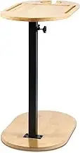 Couch Side Table 360° Rotating Sofa Side Table Height Adjustable End Table for Bed or Chair with Phone & Tablet Slots Practical Couch Arm Tray Table for Living Room Bedroom Small Spaces