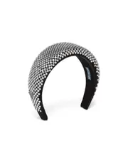 Embellished satin headband One size Black