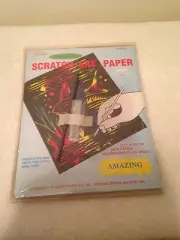 NEW SEALED SCRATCH-ART PAPER MULTI-COLOR