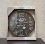 Coffee Wall Hanging Clock Round Quartz 12"
