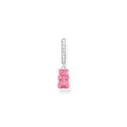 Buy Single hoop with pink Goldbear pendant and stones silver by Thomas Sabo online - THOMAS SABO Australia