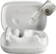 HP Poly Voyager Free 60 Uc M White Sand Earbuds +Bt700 Usb-A Adapter +Basic Charge Case Headset Wireless In-Ear Calls/Music Usb Type-A Bluetooth