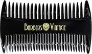 Barbers Vintage Beard & Moustache Comb for Men (Black) Handmade Premium Quality Men’s Grooming Comb (6.7cm /2.3 inch)