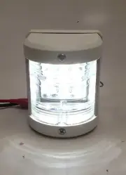 PactradeMarine Boat White Stern LED Navigation Light Waterproof 2 Nautical Miles