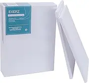 Exerz 30x40cm Framed Canvas 5pk - 1.7cm Pre-Stretched Canvas Artist Blank/ A3 Canvas 280GSM 100% Cotton/Triple Primed/Acid Free/Medium Grain/Professional Artist Acrylic Paint, Oil Paint