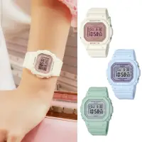 在飛比找momo購物網優惠-【CASIO 卡西歐】BABY-G 春季色彩方形女錶電子錶(
