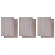 3x 2pc Davis & Waddell Taste Butcher Tea Towel Dish Cloth 70cm Taupe/WHT Stripe