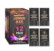 12 Pack Legendary Blaze Magical Flames Fire Color Changing Packets - Fire Pit...