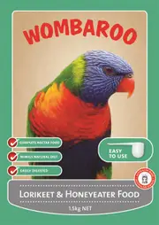 Wombaroo Lorikeet & Honeyeater Bird Food 1.5kg | Pet Supplement