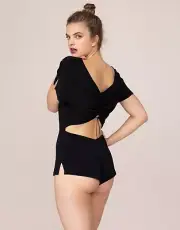 Agent Provocateur Zofia Black Jumpsuit UK12 Large NWT
