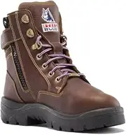 [STEEL BLUE 100% COMFORT] Steel Blue Women's Southern Cross Zip: Met/PR Midsole Work Boots, Oak
