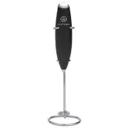 ChefWave Handheld Milk Frother Black with Stand