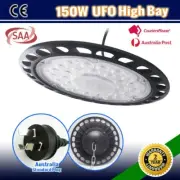 150W HIGH LOW BAY LED WORK LIGHT UFO WAREHOUSE CELLING GROW FLOOD DOWN LAMP