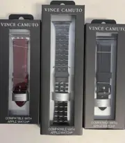 Vince Camuto Fashion Chain Band For Apple Watch Black 42/44/45MM