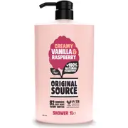 Original Source Shower Gel Creamy Vanilla & Raspberry 1L