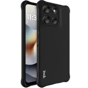 IMAK For Motorola Moto G86 5G Case TPU Phone Cover Airbag Shockproof Protection Black Matte Black