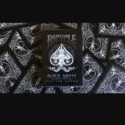 SVENGALI BLACK GHOST BICYCLE TRICK DECK 2ND EDITION PLAYING CARDS GAFF MAGIC