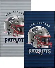 NORTHWEST NFL New England Patriots 2-Pack Beach Towel Set, 30" x 60" Each, Standard, Team Colors