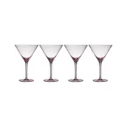 4pc Tempa Esme 320ml Crystal Martini Glass Cocktail Drinking Glassware Cup Blush
