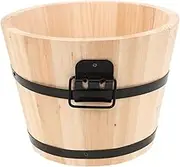 HAKIDZEL Capacity Rice Steaming Bucket Leak Sushi Container Versatile Food Storage for Home Hotel Restaurant Use Retro Design with Handle