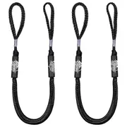 Seaman Marine Boat / Jet Ski PWC Bungee Docking Line Pair Black Kayak Canoe