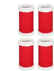 Red Santa Christmas Horse Leg Wraps - Loose Comfortable Horse Sport Boots with Cute Santa Design - Christmas Horse Leggings with Bubble Velvet, Santa Horse Sport Boots Riding Boots