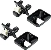fhtpr 2X Black Sun Visor Clip Holder,Fit For A3, A4 A5 Q2 Q3 Q5 TT RS3 RS4 Interior Hooker Bracket Hanger Hook Car Accessories Car Visor Retaining Clip