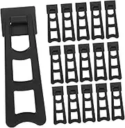 RORPOIR 20pcs Photo Frame Stand Paper Photo Frame Easel Stand Photo Mat Picture Frame Stands Mini Picture Frames Photo Frame Back Support Mat Board Picture Stands for Display Plastic Black