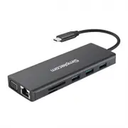 Simplecom CHN612 USB-C 12-in-1 Multiport Docking Station Dual HDMI + VGA Triple Display