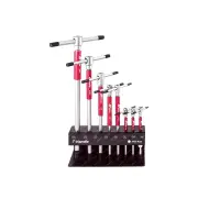 8 Pcs of PK Tool 3-Way T-Handle Hex Head Spinner Wrench Set - SAE Cr-V