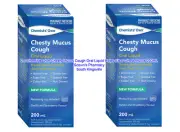 2 x Chemists Own Chesty Mucus Cough Oral Liquid Helps Clear Chest Mucus 200mL