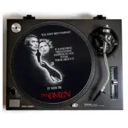 The Omen Turntable Slipmat for Vinyl records Halloween Horror Movie Soundtrack
