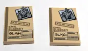 Lego - Minifigure Utensil - Lot of 2 - Tan, Folder, Marvel