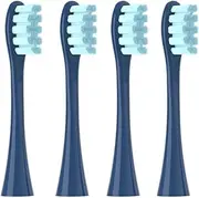 NWHEJIRM 2/4/6PCS Soft Replacement Heads, Compatible For Oclean X/X PRO/ Z1/ F1 Blue Brush Heads Toothbrush Vacuum Bristle Nozzles(4PCSBlue)