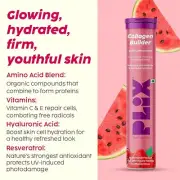 PLIX - THE PLANT FIX Collagen Builder Bubbly Effervescent - 15 Tablets (Pack 4)