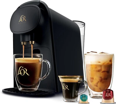 L'OR Barista System LUXURY Coffee and Espresso BLACK Machine Combo by Philips
